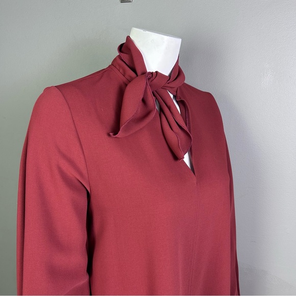 See by Chloe dress Medium minimalist rust secretary monochrome coquette office - Picture 2 of 14